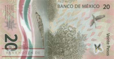 Mexico - 20  Pesos (#132j-U2_UNC)