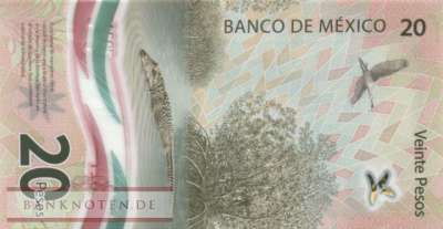Mexico - 20  Pesos (#132j-U4_UNC)