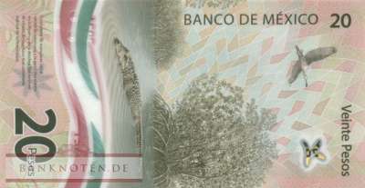 Mexico - 20  Pesos (#132j-U5_UNC)