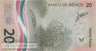 Mexico - 20  Pesos (#132l-3_UNC)