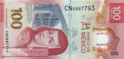 Mexico - 100  Pesos (#134f-U1_UNC)