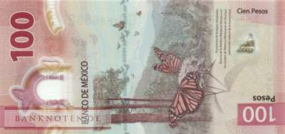 Mexico - 100  Pesos (#134f-U5_UNC)