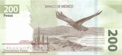 Mexico - 200  Pesos (#135c-U3_UNC)