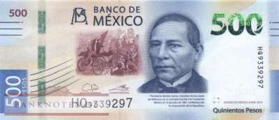 Mexico - 500  Pesos (#136k-U1_UNC)