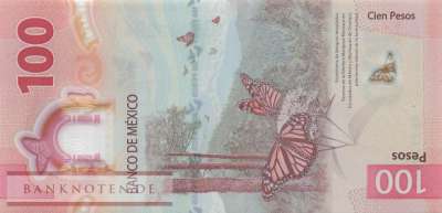 Mexico - 100  Pesos (#139-5_UNC)