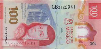Mexico - 100  Pesos (#139-5_UNC)