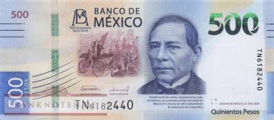 Mexico - 500  Pesos (#141-6-24-5_UNC)