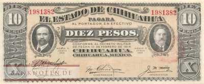 Mexico - Estado de Chihuahua - 10  Pesos (#S0535a_UNC)