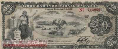 Mexico - 20  Pesos (#S1110b_VF)