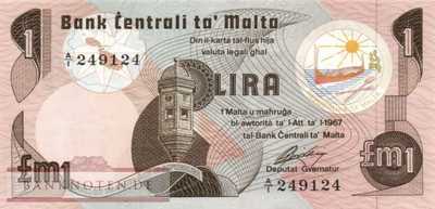 Malta - 1  Lira (#034a_UNC)