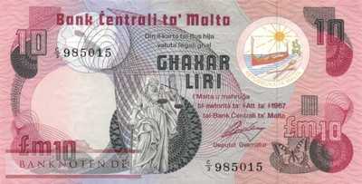 Malta - 10  Liri (#036a_AU)