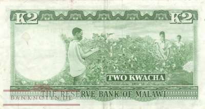 Malawi - 2  Kwacha (#007a_VF)