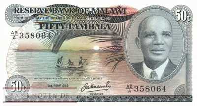 Malawi - 50  Tambala (#013d_UNC)