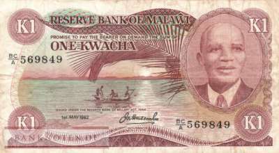 Malawi - 1  Kwacha (#014e_F)