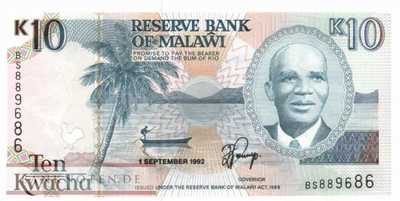 Malawi - 10  Kwacha (#025b_UNC)