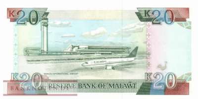 Malawi - 20  Kwacha (#027_UNC)