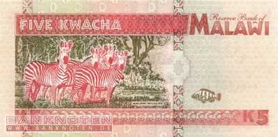 Malawi - 5  Kwacha (#030_UNC)
