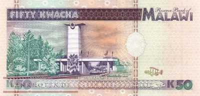 Malawi - 50  Kwacha (#033_UNC)