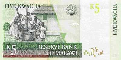 Malawi - 5 Kwacha (#036b_UNC)
