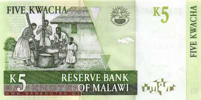 Malawi - 5  Kwacha (#036c_UNC)