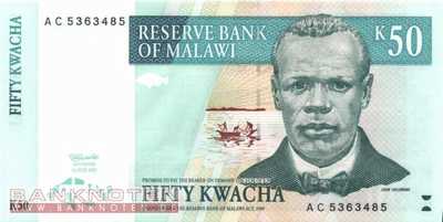 Malawi - 50  Kwacha (#039_UNC)