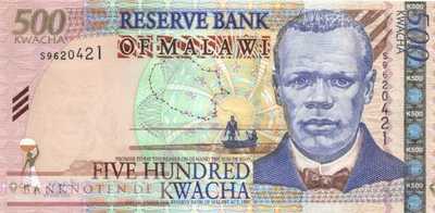 Malawi - 500  Kwacha (#048Aa_UNC)