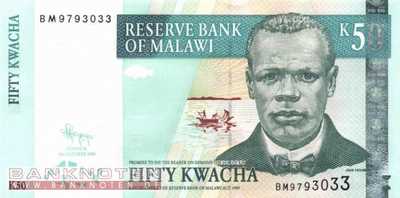 Malawi - 50  Kwacha (#053d_UNC)