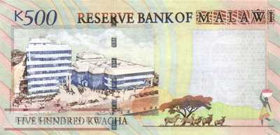Malawi - 500  Kwacha (#056a_XF)