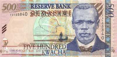 Malawi - 500  Kwacha (#056a_UNC)