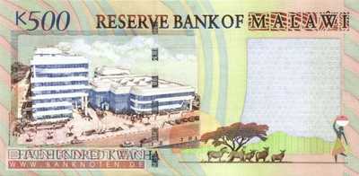 Malawi - 500  Kwacha (#056b_UNC)