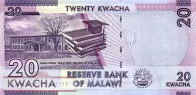 Malawi - 20  Kwacha (#063b_UNC)