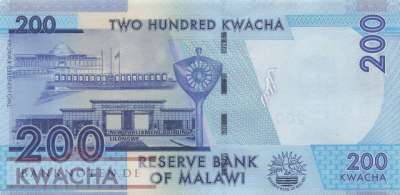 Malawi - 200  Kwacha (#065Ag_UNC)