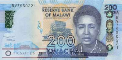 Malawi - 200  Kwacha (#065Ag_UNC)