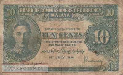 Malaya - 10  Cents (#008_F)