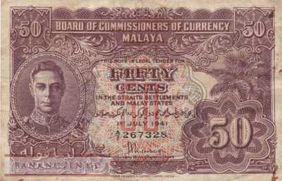 Malaya - 50  Cents (#010a_F)