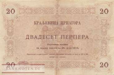 Montenegro - 20  Perpera (#M022_VF)