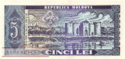 Moldavia - 5  Lei (#006_AU)