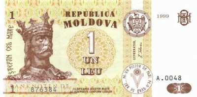 Moldavia - 1  Leu (#008d_UNC)