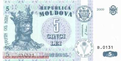 Moldawien - 5  Lei (#009f_UNC)
