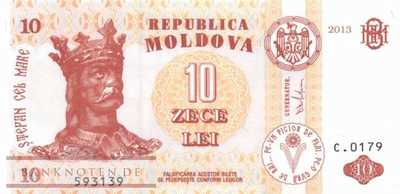 Moldavia - 10  Lei (#010g_UNC)