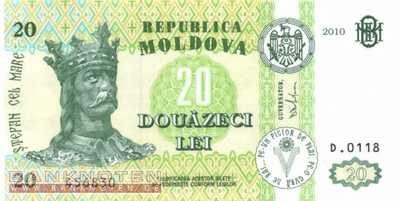 Moldawien - 20  Lei (#013i_UNC)