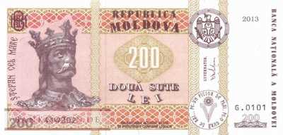 Moldavia - 200  Lei (#016d_UNC)