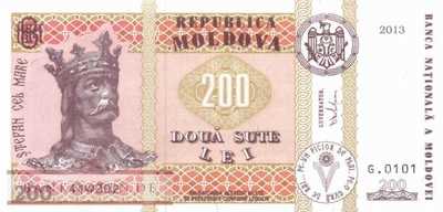 Moldawien - 200  Lei (#016d_UNC)