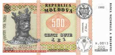 Moldavia - 500  Lei (#017_UNC)