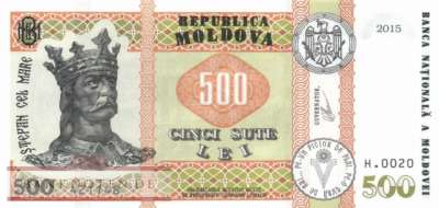 Moldavia - 500  Lei (#027b_UNC)