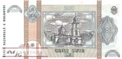Moldavia - 500  Lei (#027c_UNC)