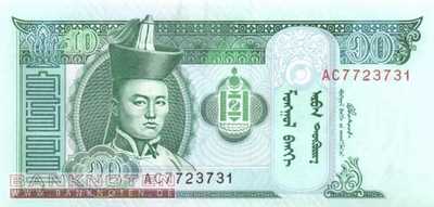 Mongolei - 10  Tugrik (#062b_UNC)