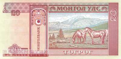 Mongolia - 20  Tugrik (#063b_UNC)