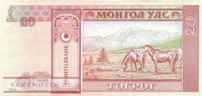 Mongolia - 20  Tugrik (#063h_UNC)