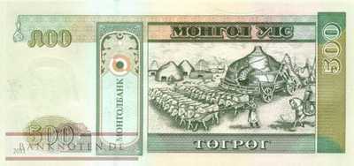 Mongolia - 500  Tugrik (#066c_UNC)